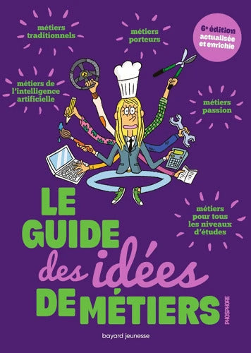 Le guide des idées de métiers - Sandrine Pouverreau - Livre