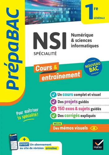 NSI 1ère générale - Céline Adobet - Livre