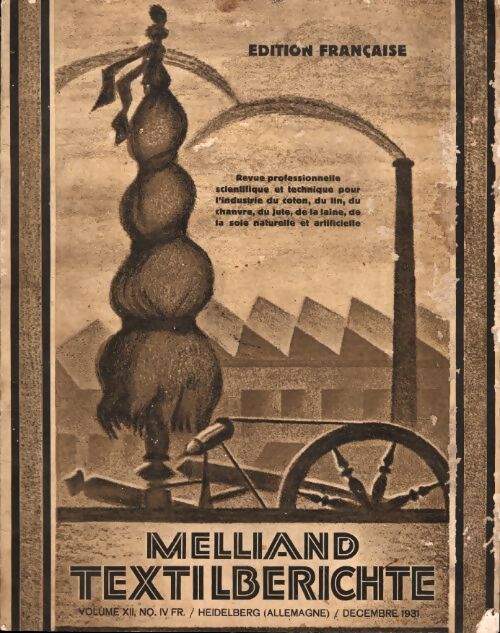 Les Melliand textilberichte Volume XII n°IV - Collectif - Livre