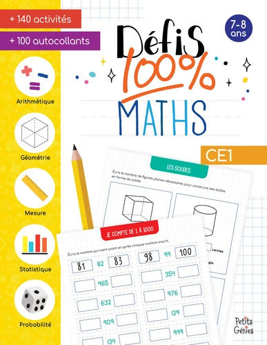 Défis 100% maths CE1 - Florence Barbeau - Livre