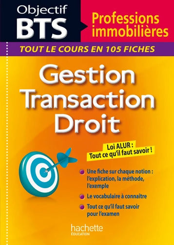 Fiches Objectif BTS Professions immobilières - Juliette Vermare - Livre