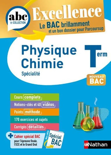 Physique-Chimie Terminale - ABC Excellence - Bac 2026 - Enseignement de spécialité Terminale - Cours complets Notions-clés et vidéos Points méthode Exercices et corrigés détaillés - Nicolas Coppens - Livre