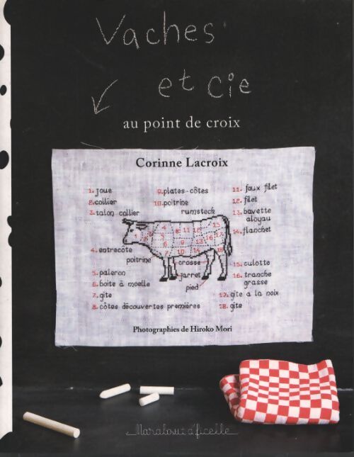 Vaches et cie : Au point de croix - Corinne Lacroix - Livre
