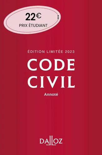 Code civil 2023 122ed édition limitée - Annoté - Xavier Henry - Livre