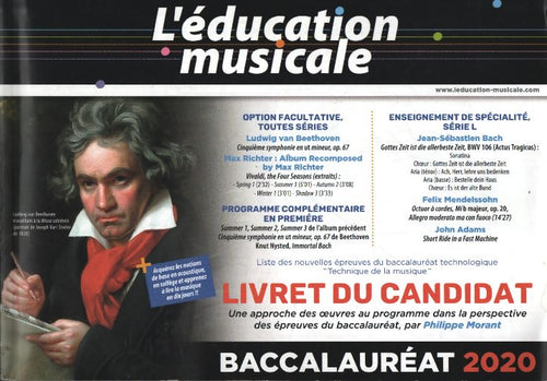 Baccalauréat 2020 - livret du candidat : L'éducation musicale - Philippe MORANT - Livre