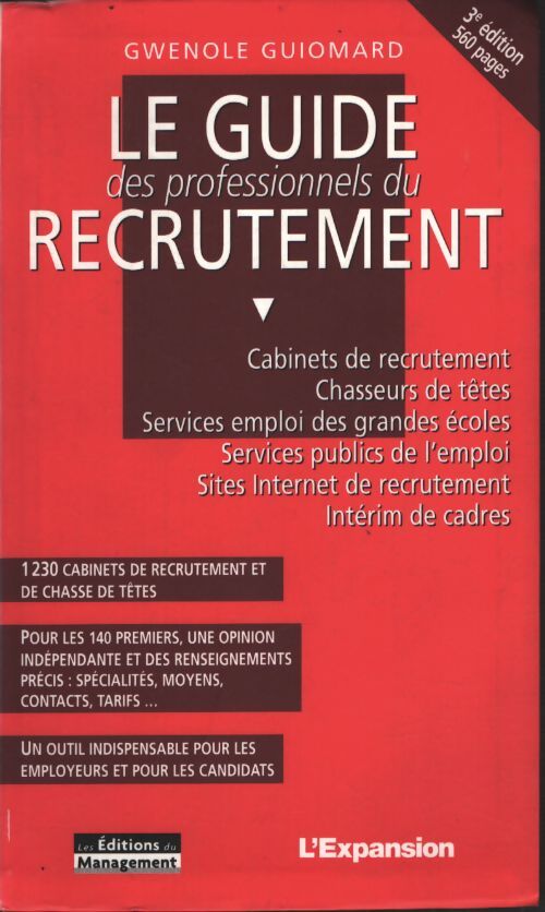 Le guide des professionnels du recrutement - Gwénolé Guiomard - Livre
