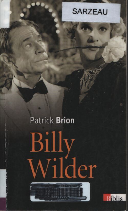 Billy Wilder - Patrick Brion - Livre