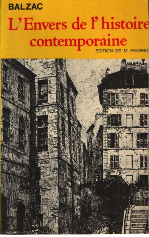 L'envers de l'histoire contemporaine - Honoré De Balzac - Livre