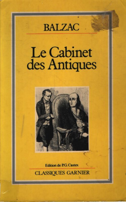 Le cabinet des antiques - Honoré De Balzac - Livre