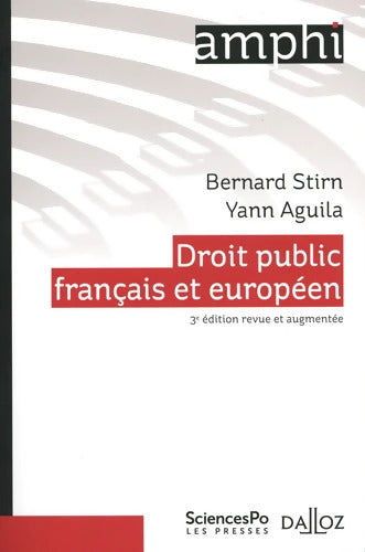 Droit public français et européen. 3e éd. - Bernard Stirn - Livre