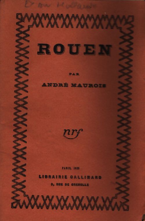 Rouen - André Maurois - Livre