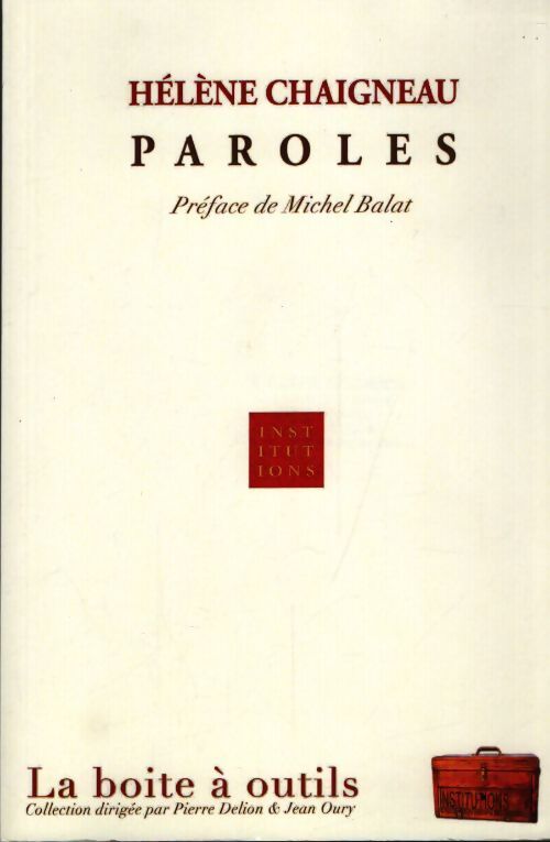Paroles - Hélène Chaigneau - Livre