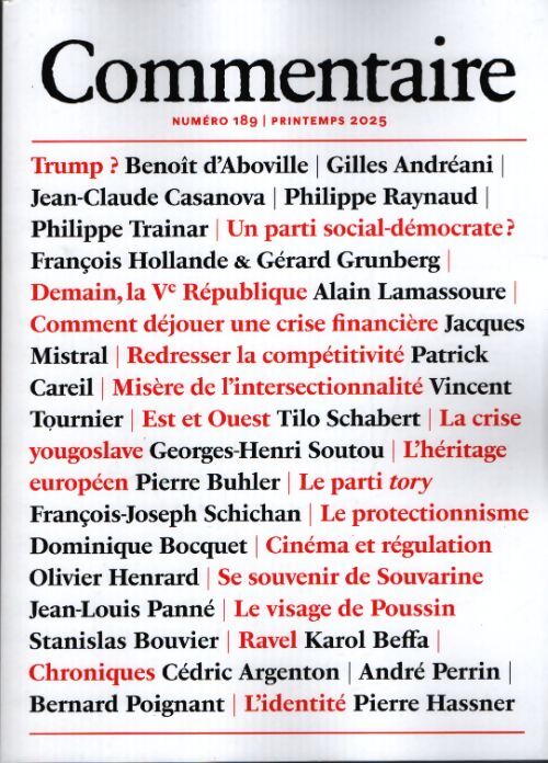 Commentaires n°189 - Collectif - Livre