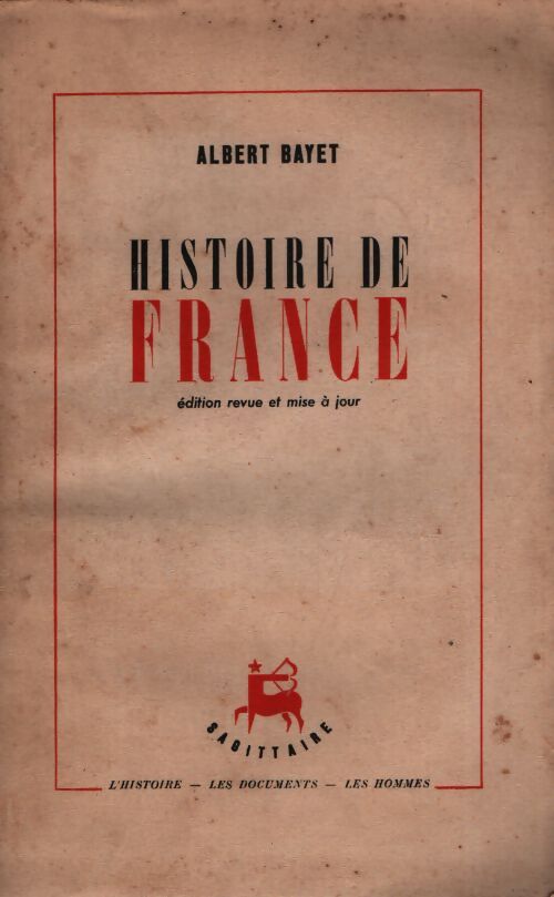 Histoire de France - Albert Bayet - Livre
