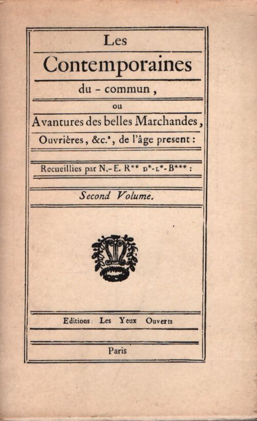 Les contemporaines du commun Tome II - Collectif - Livre