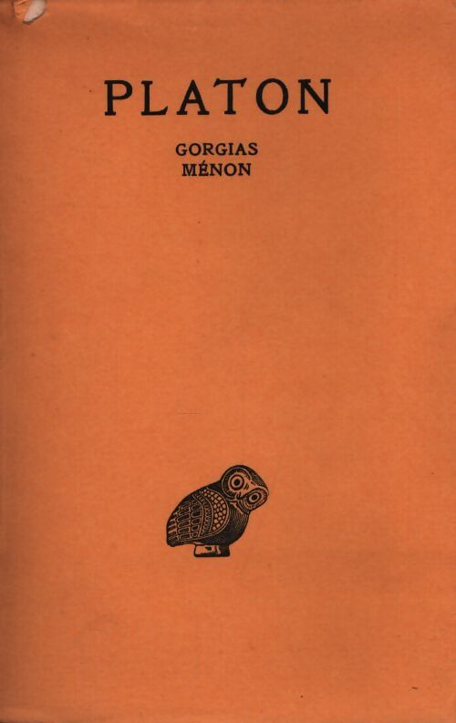 Gorgias / Ménon - Platon - Livre