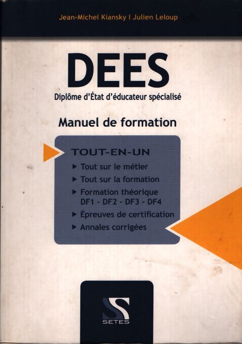 Dees - diplôme d'état d'educateur spécialisé - Julien Leloup - Livre