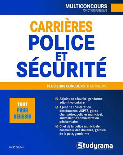 Carrières de police et de sécurité - Marc Dalens - Livre