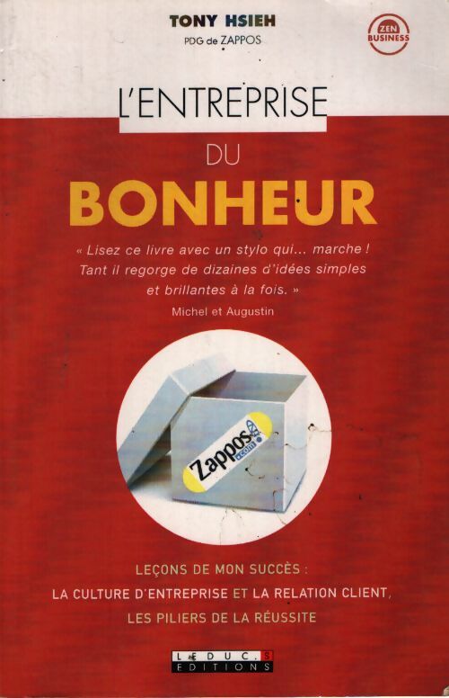 L'entreprise du bonheur - Tony Hsieh - Livre
