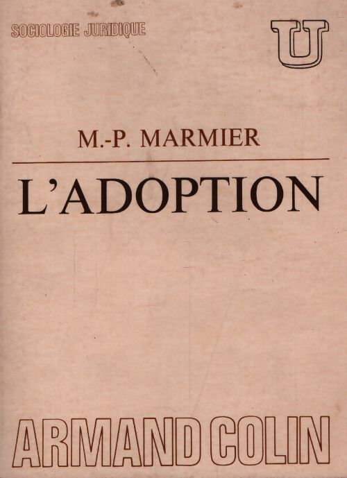 L'adoption - M.P Marmier - Livre