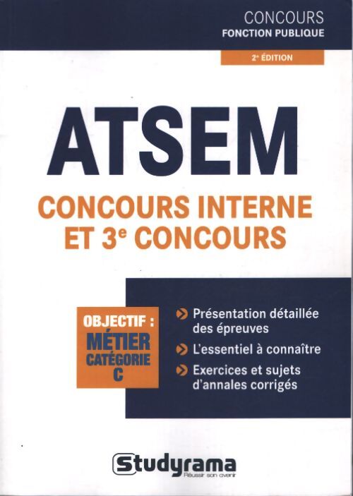 ATSEM concours interne et 3ème concours - Elise Delemasure - Livre
