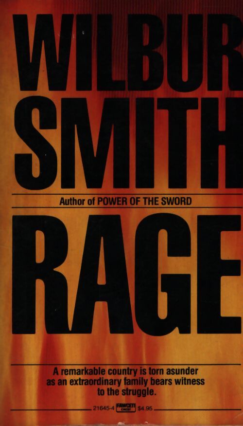 Rage - Wilbur A. Smith - Livre