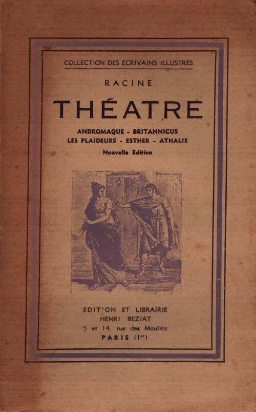 Théâtre  - Racine - Livre