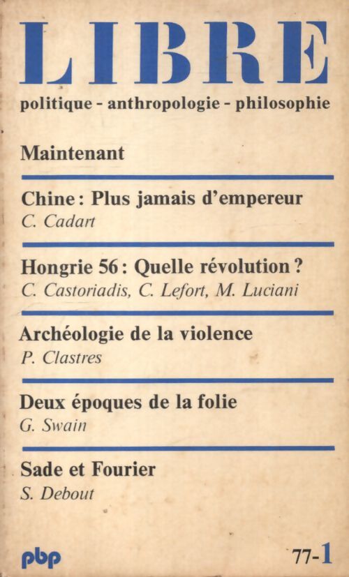 Libre1  - Collectif - Livre