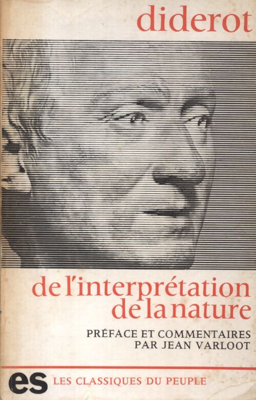 De l'interprétation de la nature - Denis Diderot - Livre