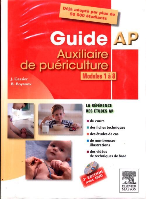 Guide ap - auxiliaire de puériculture : Modules 1 à 8 - avec DVD - Bruno Boyanov - Livre