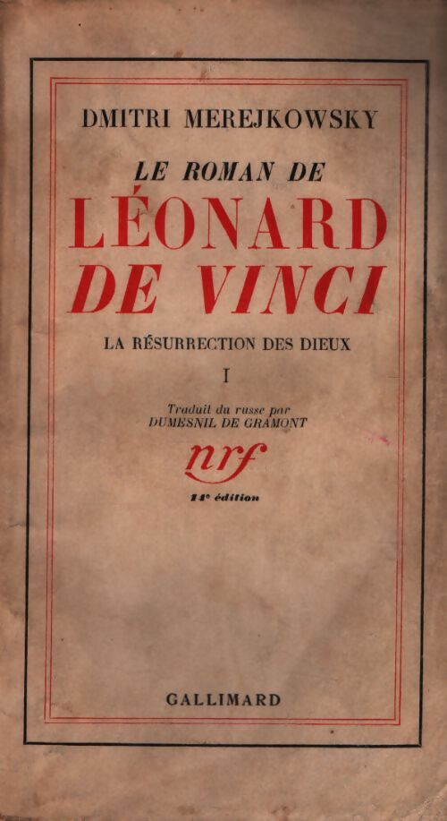 Le roman de Léonard de Vinci Tome I - Dmitri Mérerjkowsky - Livre