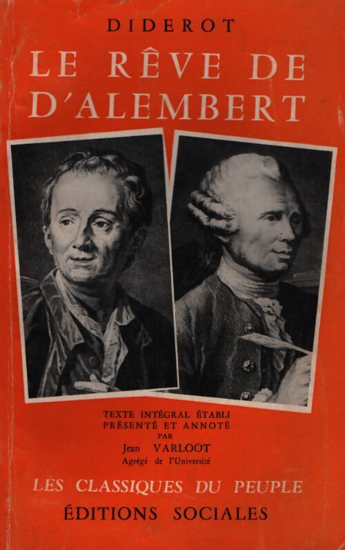 Le rêve de d'Alembert - Denis Diderot - Livre