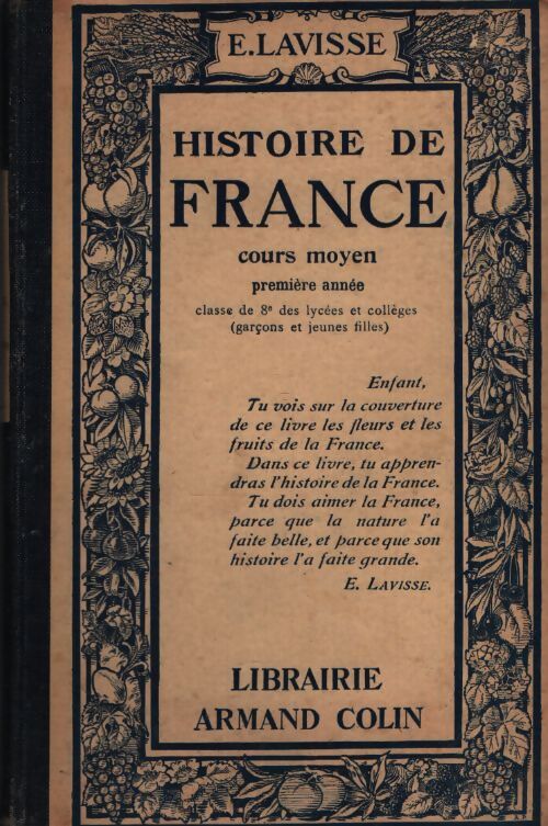 Histoire de France CM1 - Ernest Lavisse - Livre