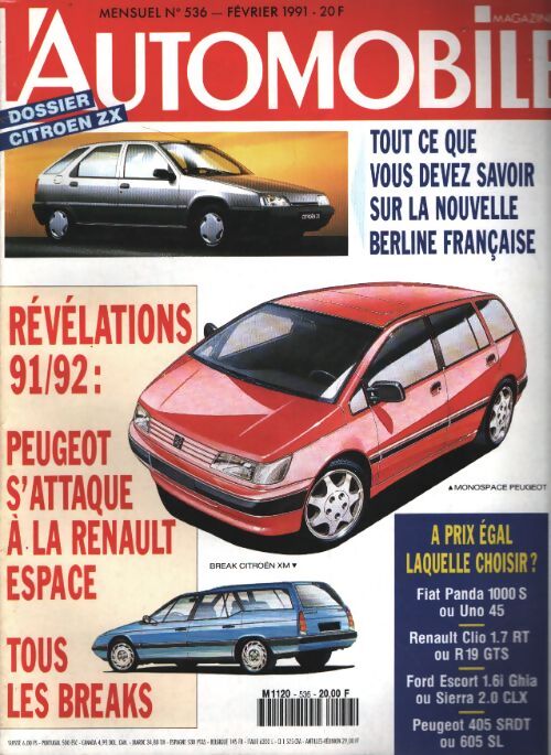 L'automobile magazine n°536 : Révélations 91-92 - Collectif - Livre