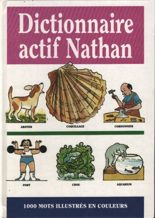 Dictionnaire actif Nathan - 1000 mots illustres en couleurs - 6 a 9 ans - Barnoud-Maisdon M. Marchand F. - Livre