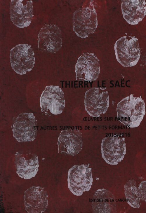 Oeuvres sur papier et autres supports de petits formats - Thierry Le Saëc - Livre
