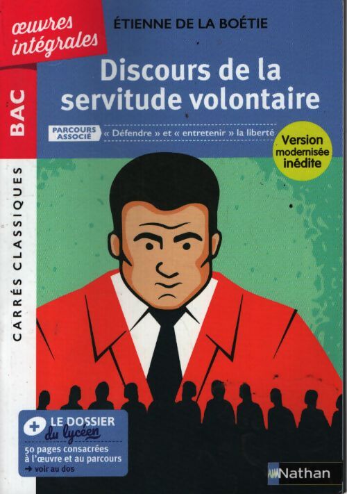 Discours de la servitude volontaire - Etienne De la Boétie - Livre