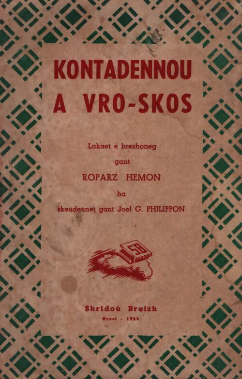Kontadennou a vro-skos - Roparz Hemon - Livre
