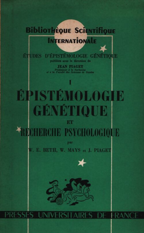 Épistémologie génétique et recherche psychologique - Collectif - Livre