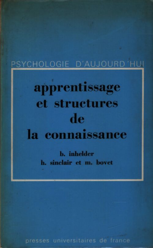 Apprentissage et structures de la connaissance - Collectif - Livre