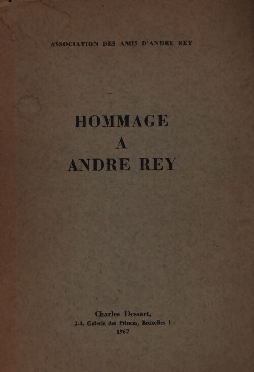 Hommage à André Rey - Collectif - Livre