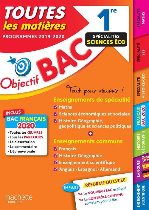 Objectif bac 1re enseignements communs + spécialités maths-ses-histoire-géo bac 2020 - Isabelle De Lisle - Livre