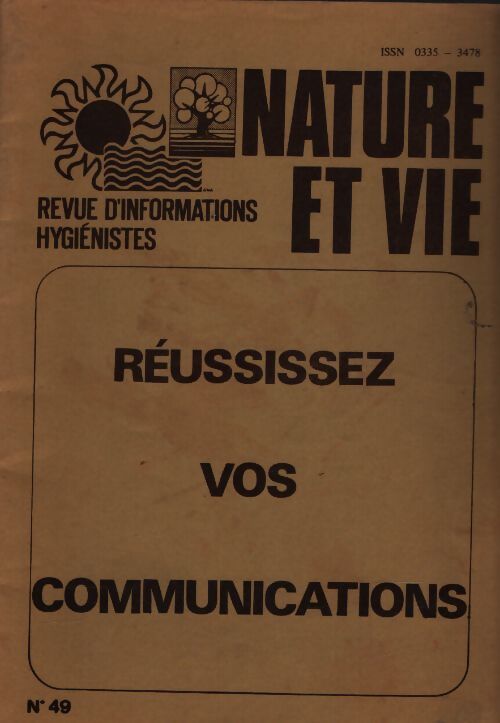 Nature et vie n°49 - Collectif - Livre
