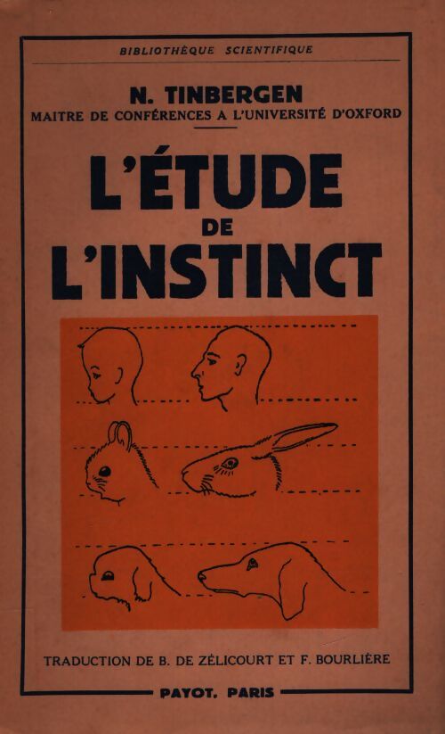 L'étude de l'instinct - N. Tinbergen - Livre