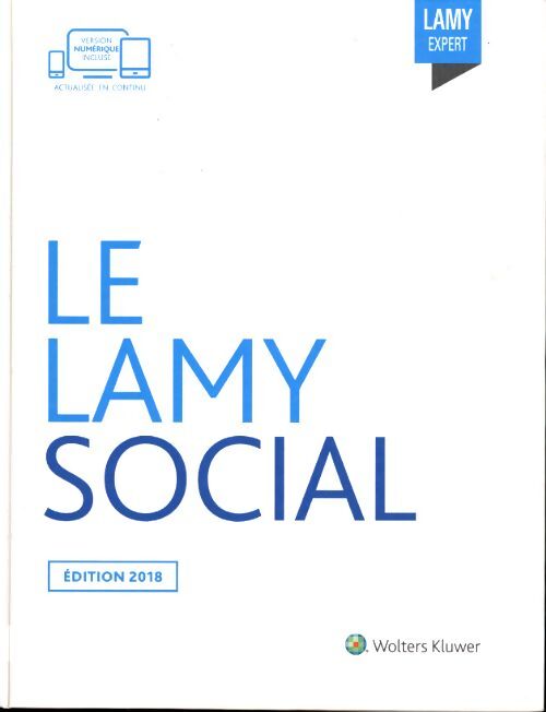 Lamy social 2018 + guide pratique - Wolters Kluwer - Livre