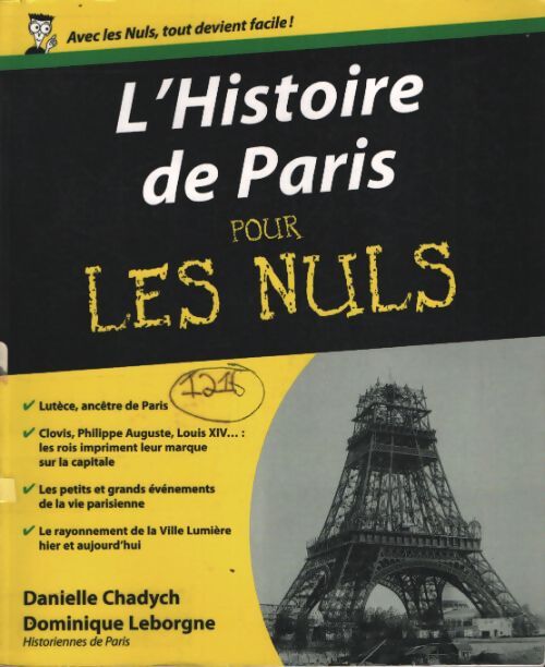 L'histoire de Paris pour les nuls - Danielle Chadych - Livre