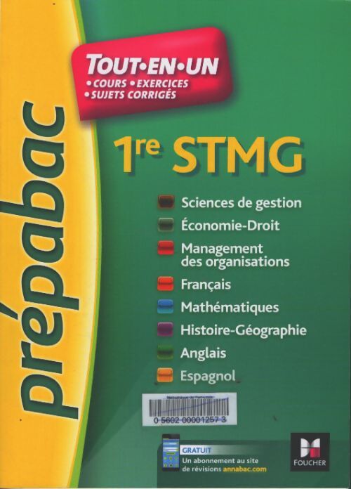 1re STMG : Toutes les matières - Laurent Izard - Livre