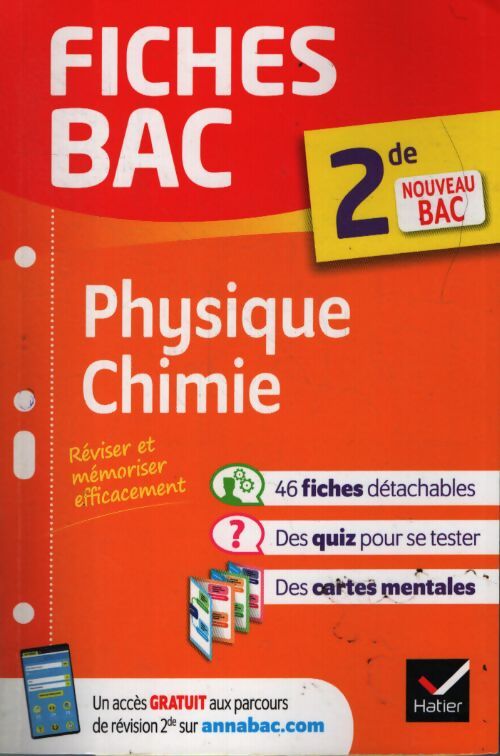 Fiches bac - physique-chimie seconde - Nathalie Benguigui - Livre