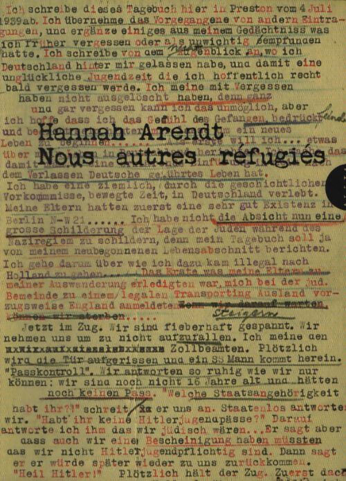 Nous autres refugiés - Hannah Arendt - Livre