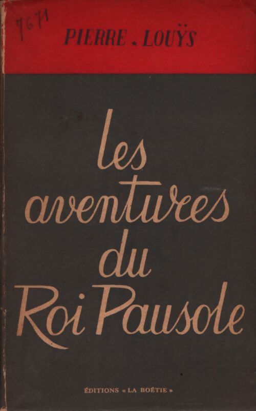 Les aventures du roi Pausole - Pierre Louÿs - Livre